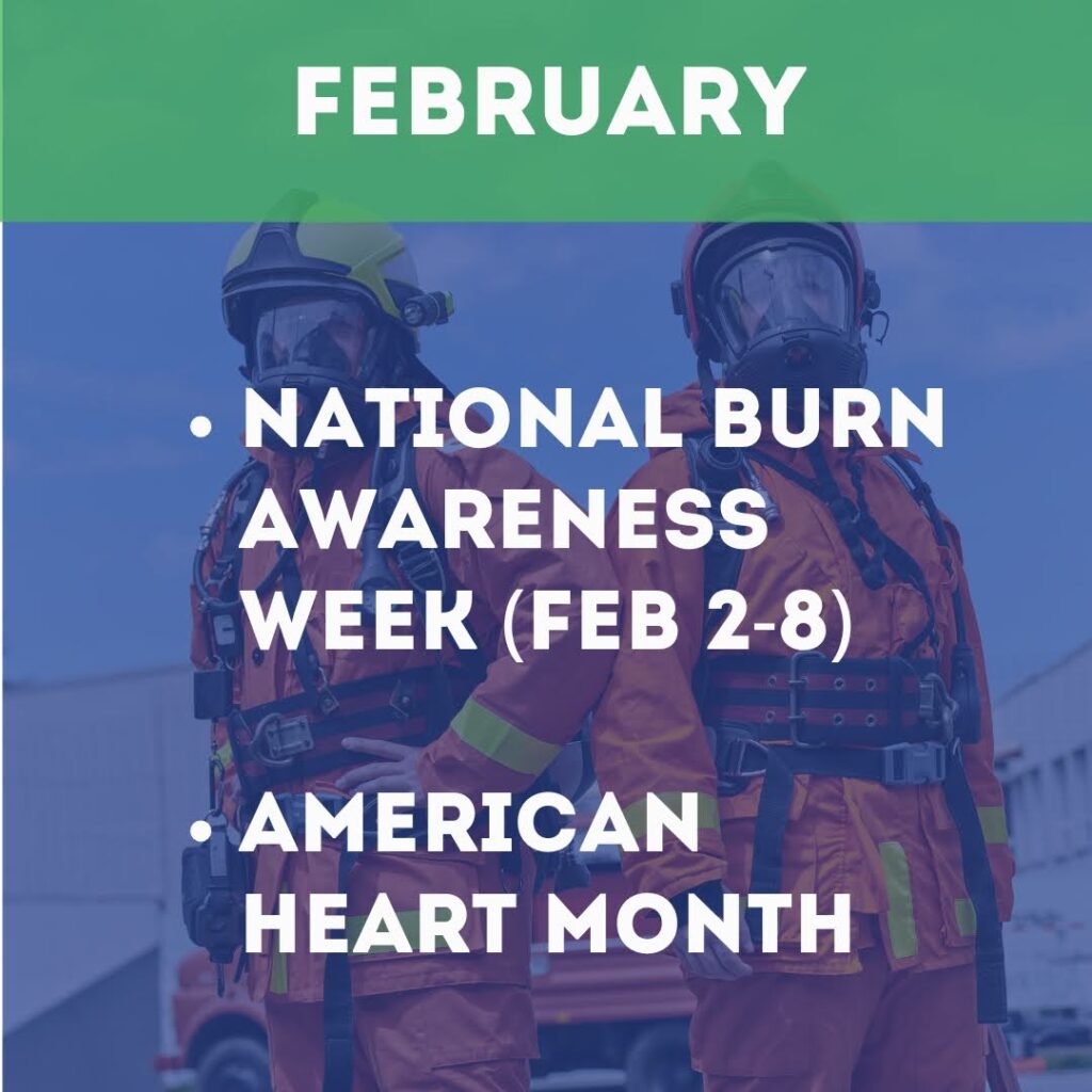 monthly safety topic calendar​ - february